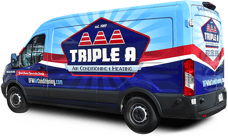 Triple A Air Conditioning and Heating service van